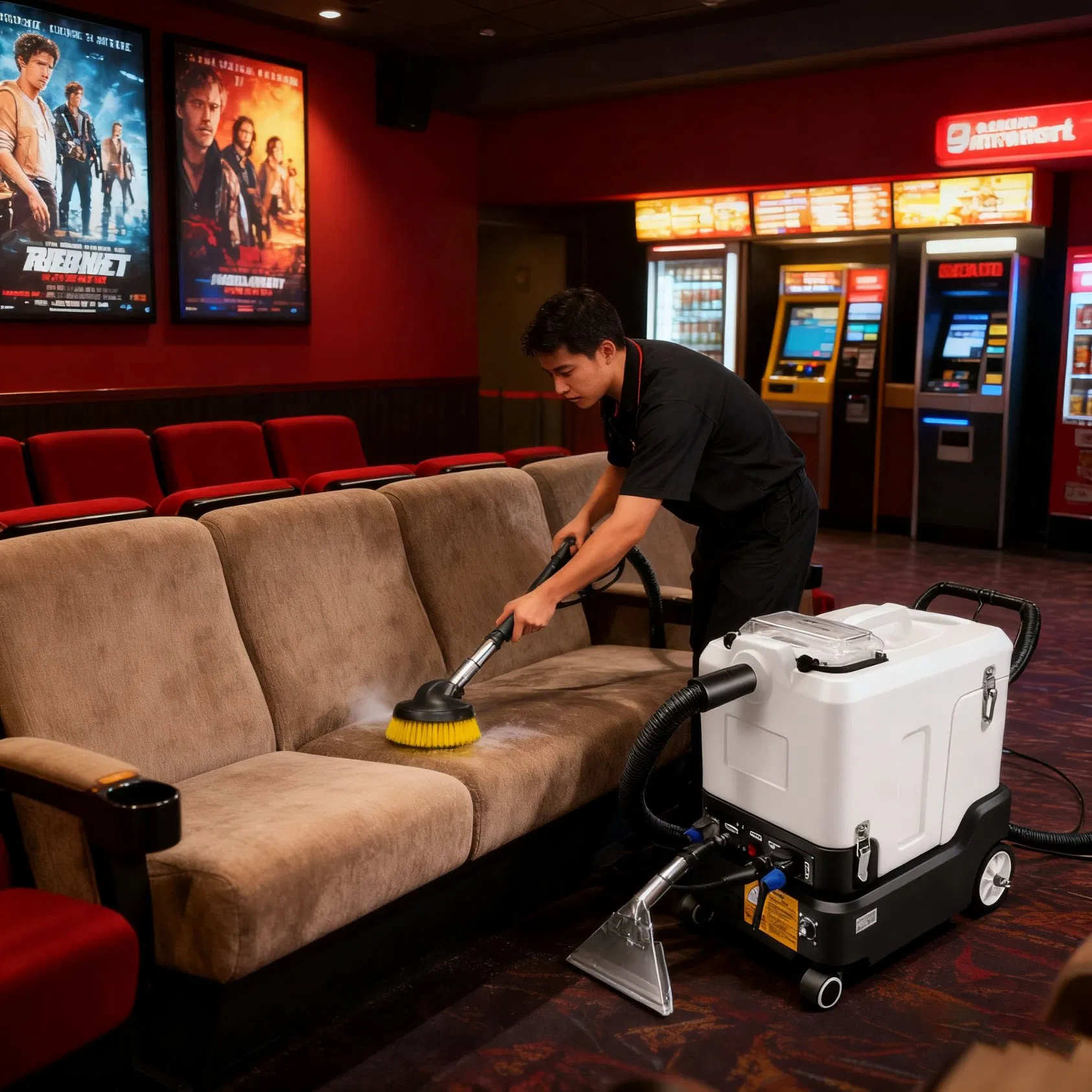 Commercial Rug Cleaning Equipment Supplies Water Extractor Vacuum Carpet Cleaner with Metal Lever for Hotel