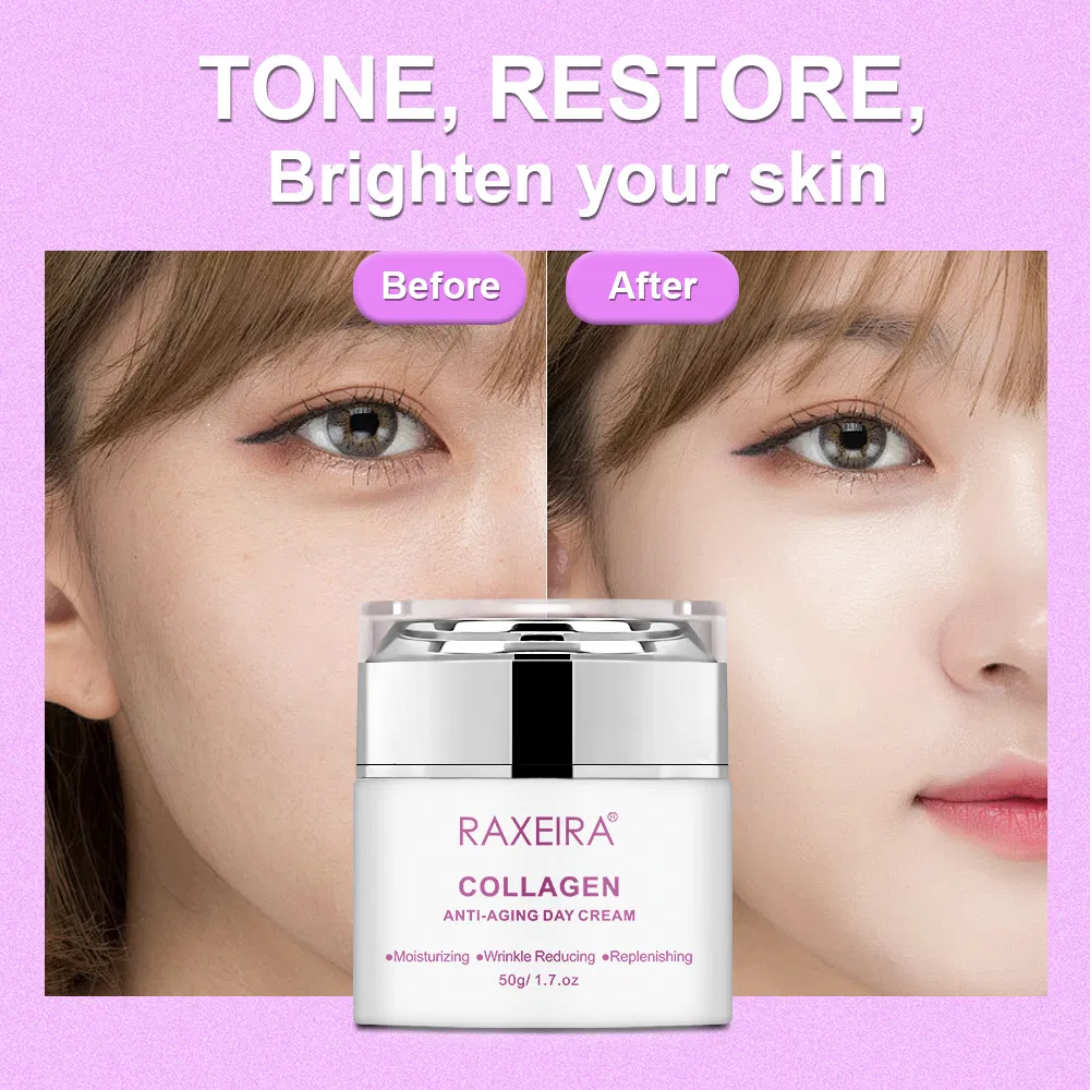 Whitening Day Cream for Freckle and Age Spot Reduction with Collagen