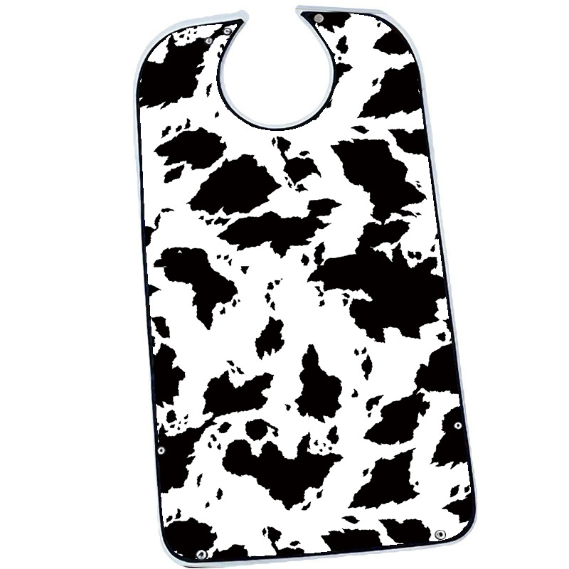 Customized Waterproof Polyester PVC Adult Bibs Washable Apron Reusable Restaurant Scarf