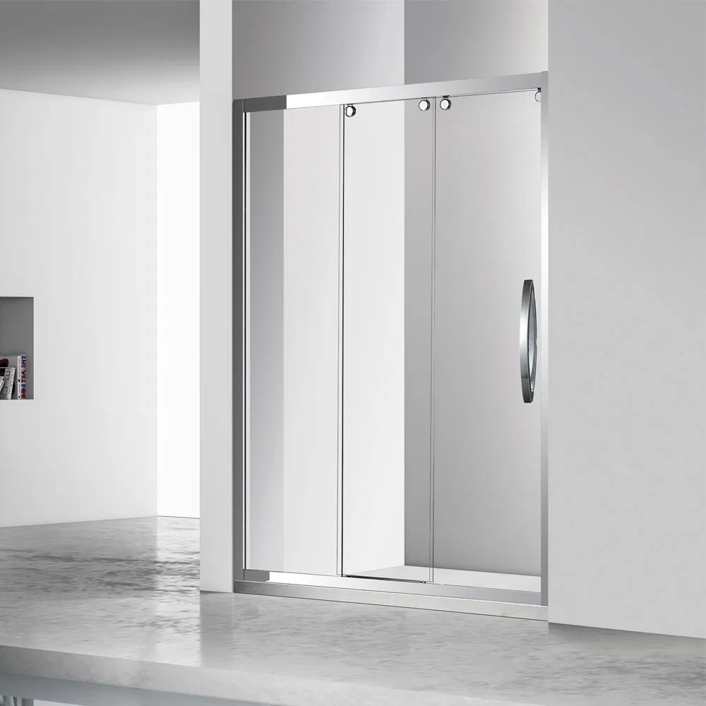 Project Hot Sale Simple Modern Tempered Glass Shower Room with Hinged Door