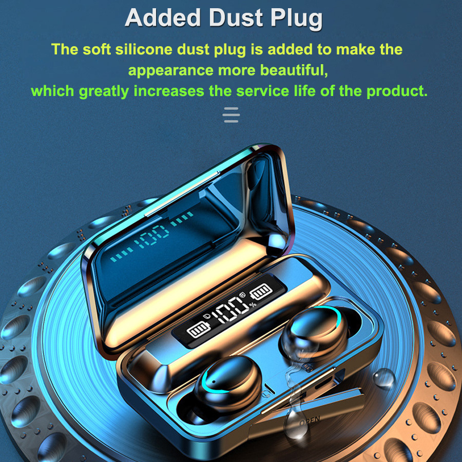 Selection Buy in-Ear Wireless Earphone with Display Charge Box Powerbank for Mobile Phone LED Display