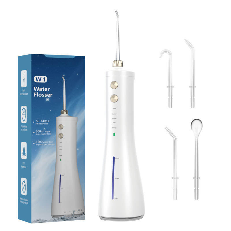 Cordless Portable Water Flosser USB Rechargeable Oral Irrigator with Quiet Pump and Ipx7 Waterproof Design
