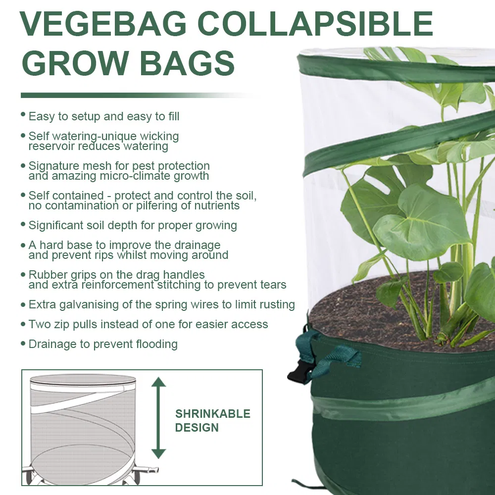 Raised Garden Plant Nursery Grow Bag 600d Oxford Planting Pot Vegetables Planter