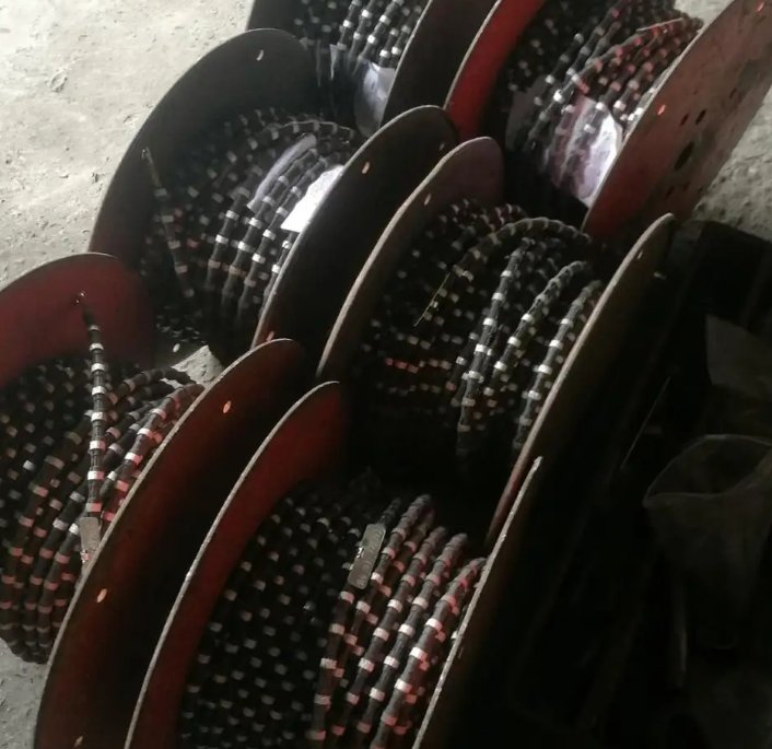 Diamond Wire Saw Rope for Multi Wire Saw for Cutting Granite 7.3mm Multi Diamond Wire Saw Rope for Block Cutting