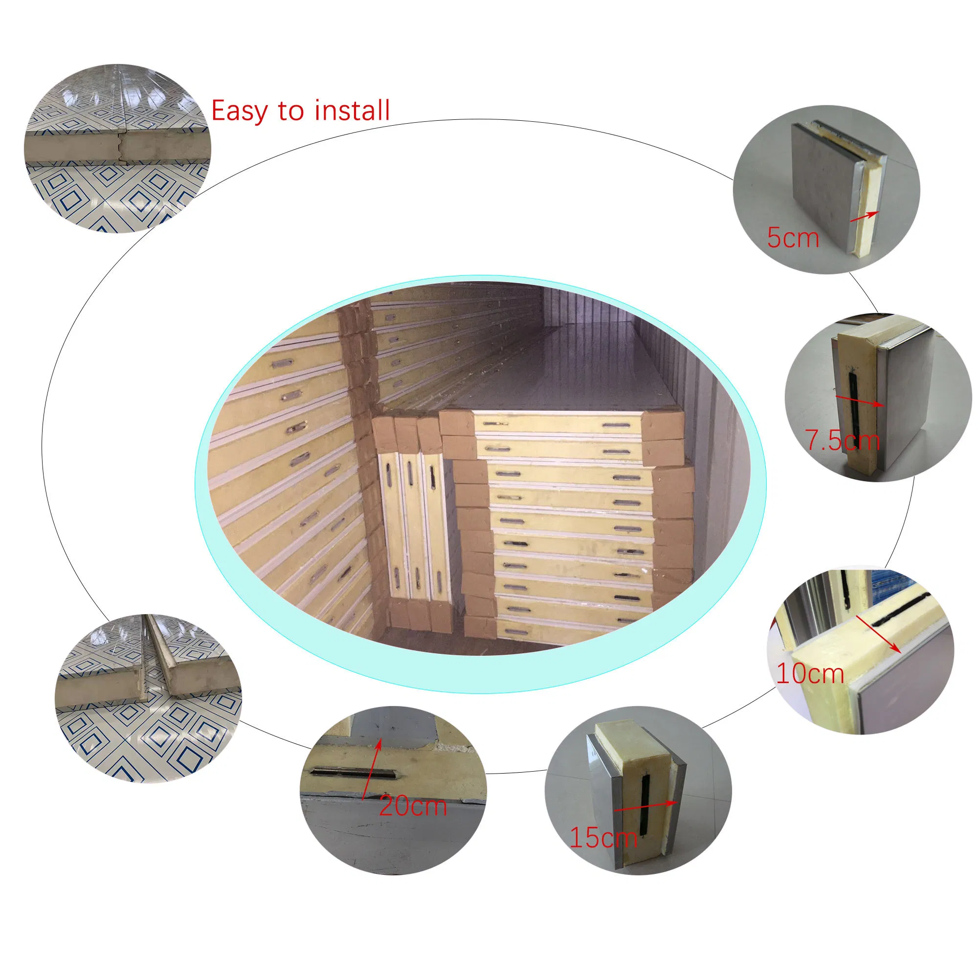 Factory Sales Polyurethane Cold Storage Door Large Sliding Low-Temperature Freezer Room Cold Room Door