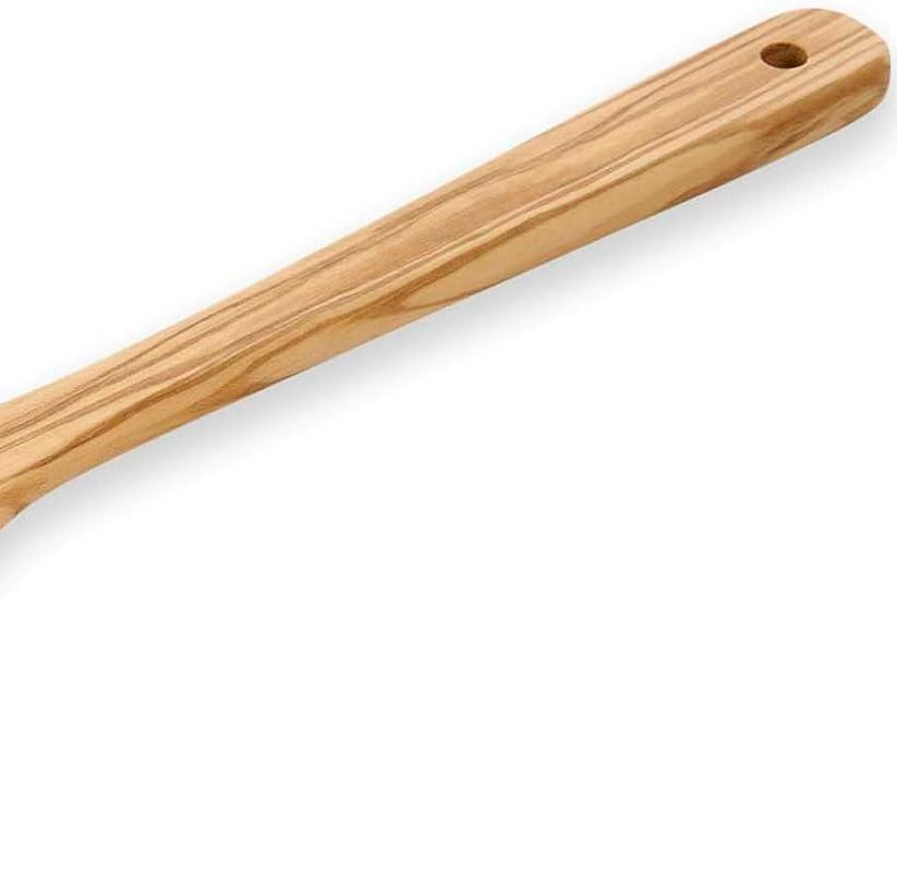 Premium 12 Inch Natural Olive Wood Trough Cooking Spoon for Kitchen Use