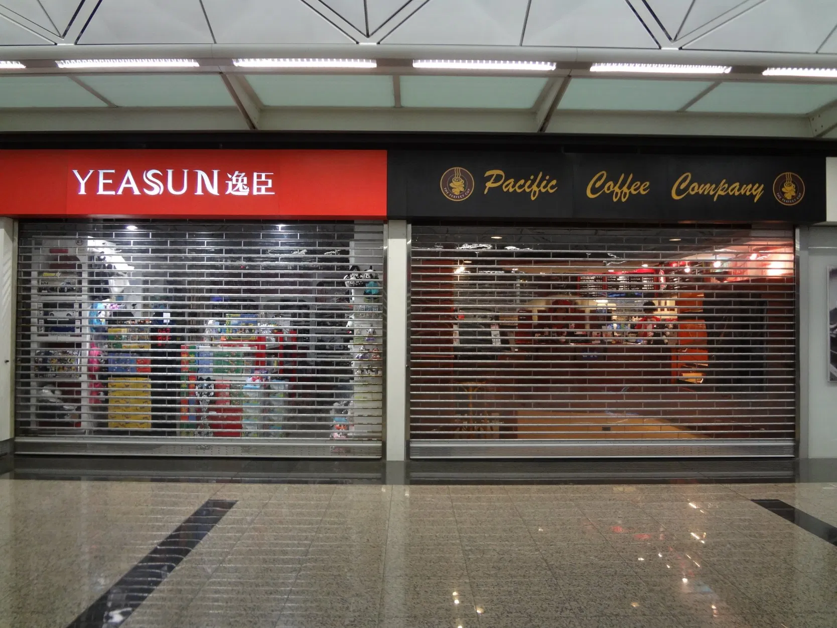 Transparent Roller Shutter Door for Shopping Mall
