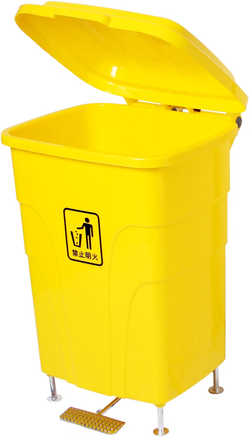 68loutdoor Trash Can Recycle Dustbin Plastic Waste Rubbish Garbage Bin
