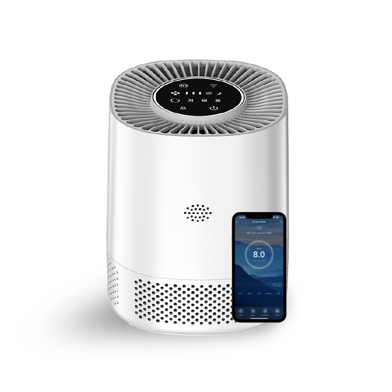 Tuya WiFi Mobile APP Remote Control Desktop Home HEPA Filter Air Cealning Air Purifier Work with Alexa and Google Home