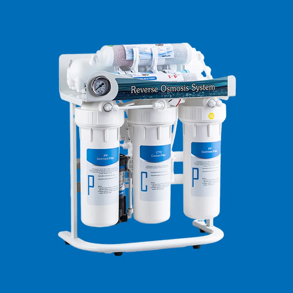 75 Gpd Alkaline RO Reverse Osmosis System Household Water Filter Manufacturer Household Water Purifier with Water Storage Tank