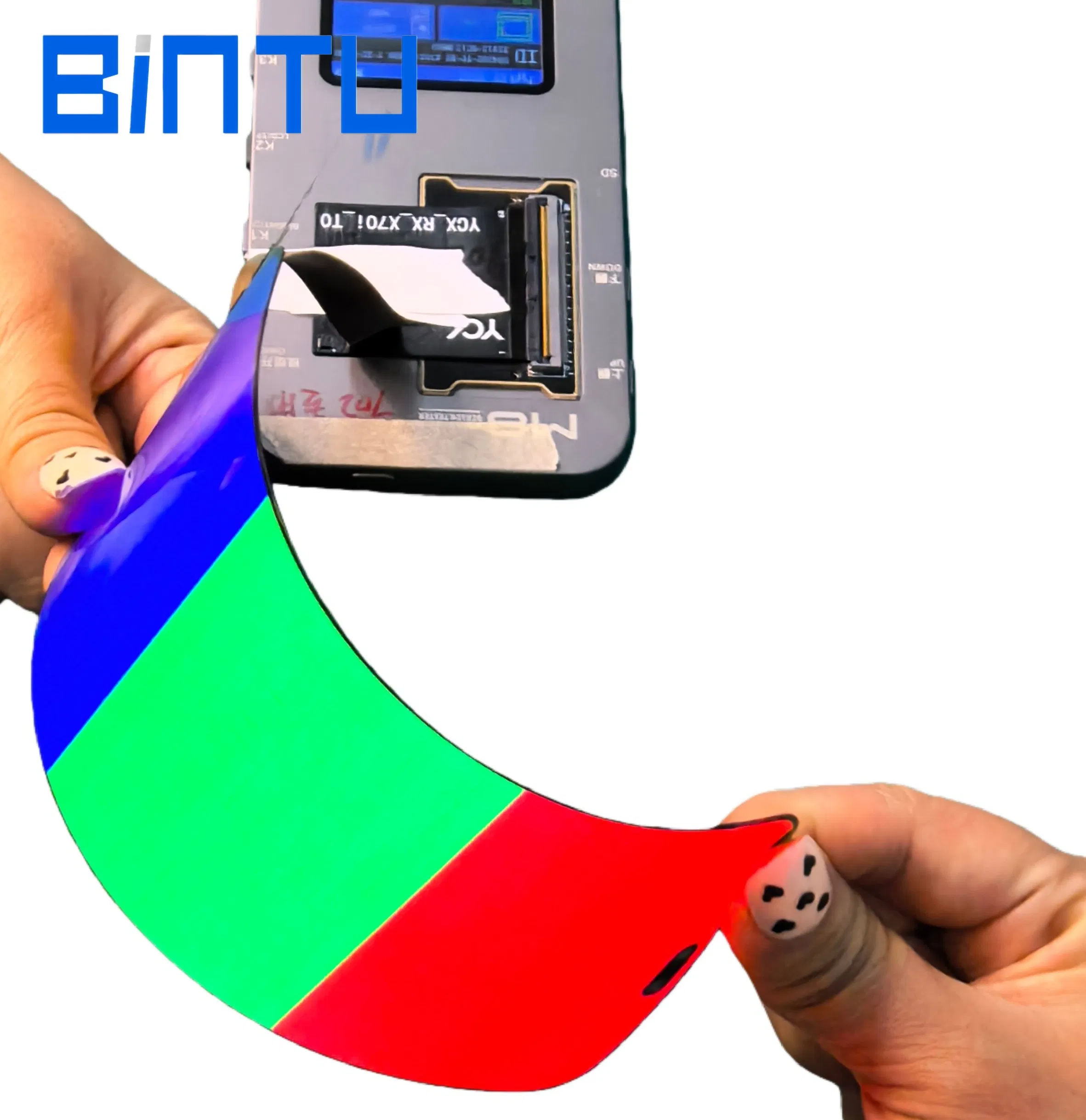 Гибкий OLED-дисплей 6.7 дюймов Bintu для промышленного применения