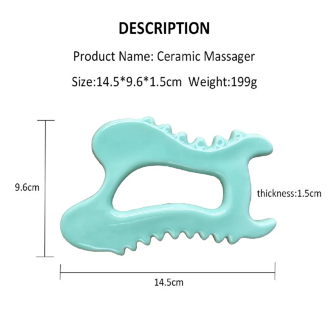 Effective Ceramic Guasha Board for Scalp Massage and Beauty Care
