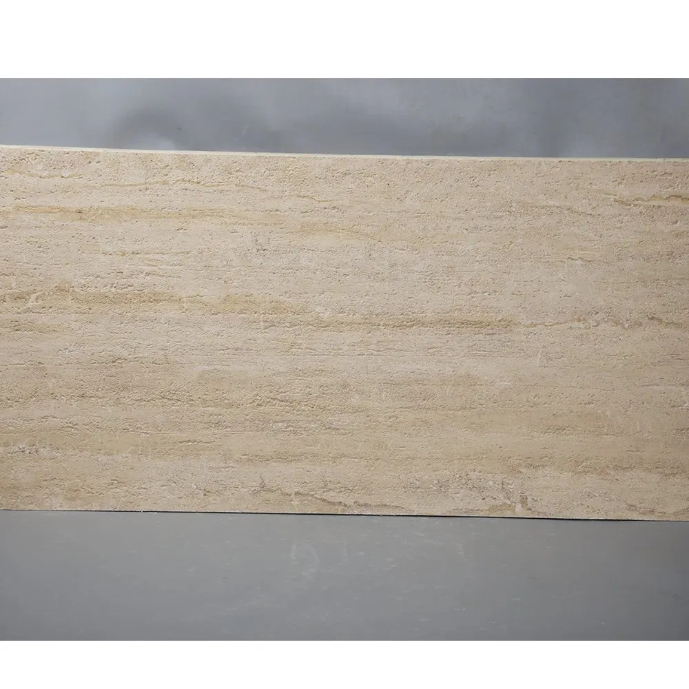 Moisture Resistant Flexible Travertine Stone Ideal for Bathroom and Kitchen Wall Coverings