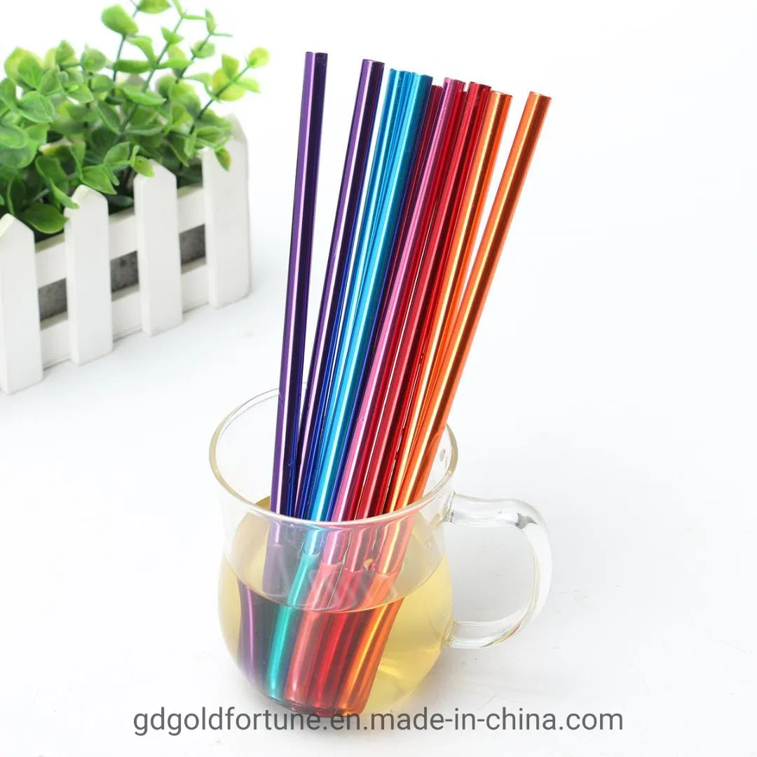 OEM Bent and Straight Metal Drinking Straws