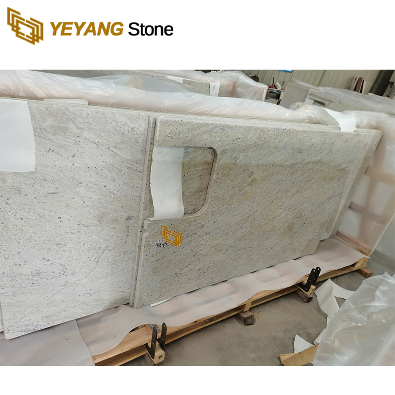River White Granite Kitchen Island/Worktop Precut Granite Countertop Factory Building Material