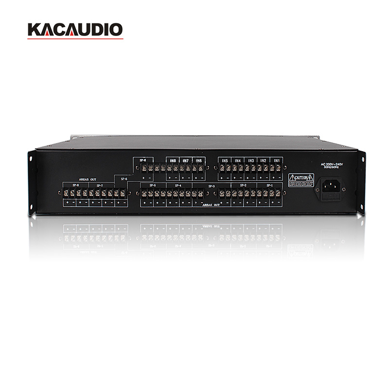 Professional 16 Output Sound System Paging Selector for Public Address System