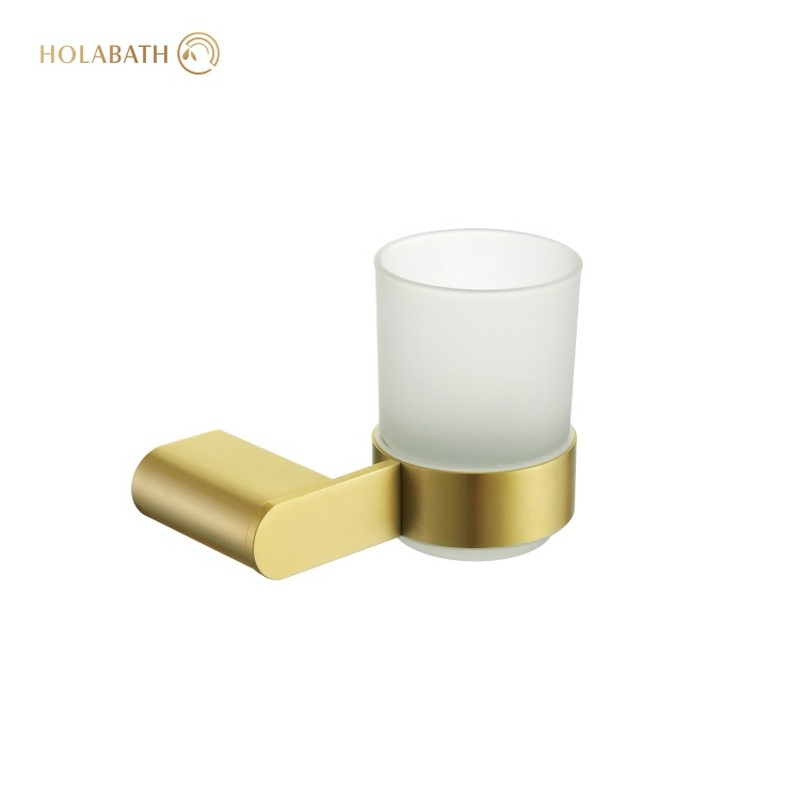 Настенный держатель для зубных щеток и стакана из нержавеющей стали 304