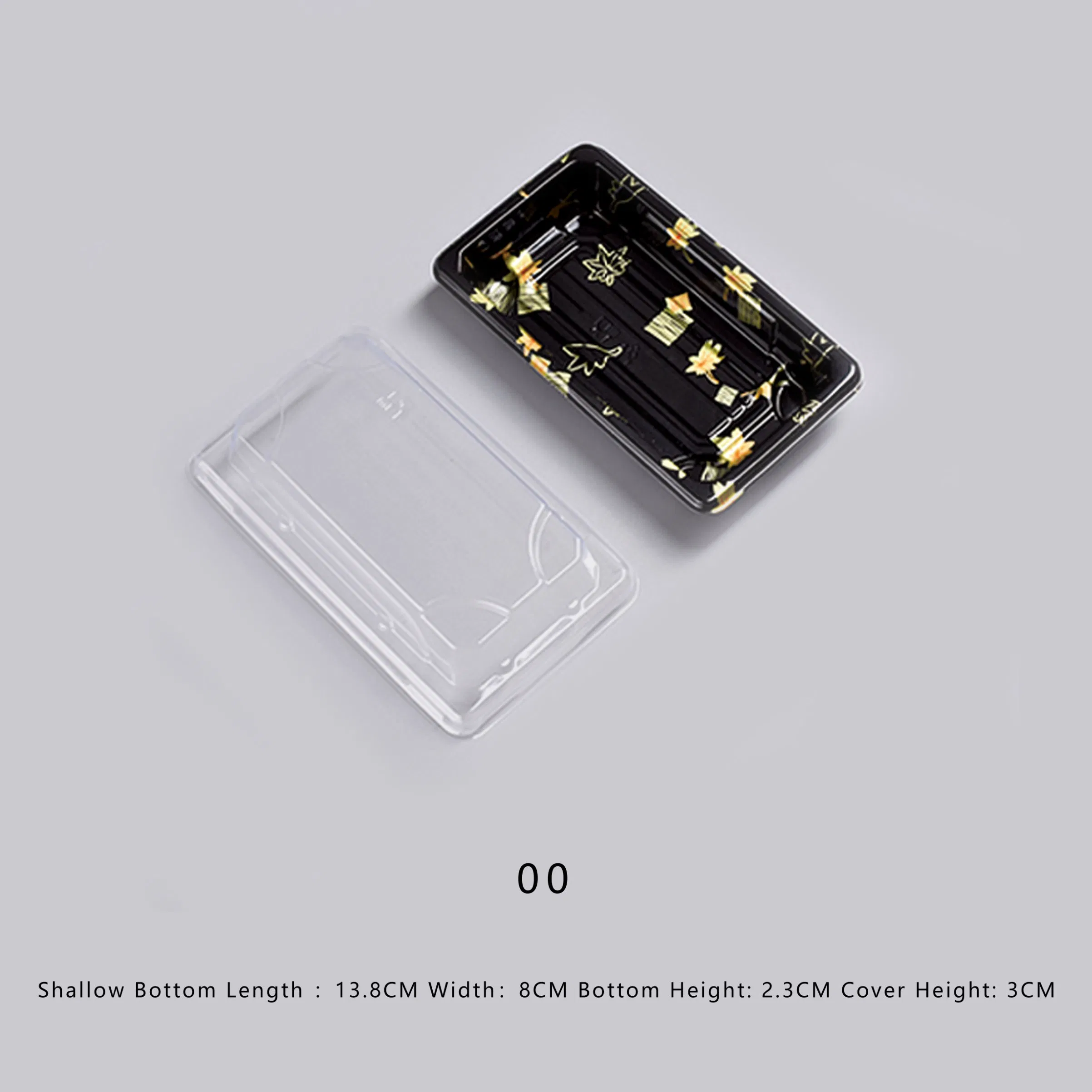 Square Japanese Disposable Plastic Food Container Party Takeaway Sushi Trays