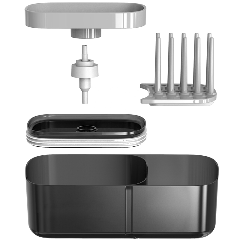 Soap Holder Double-Layer Plastic Non-Slip Drainage Tool Soap Dispenser for Kitchen