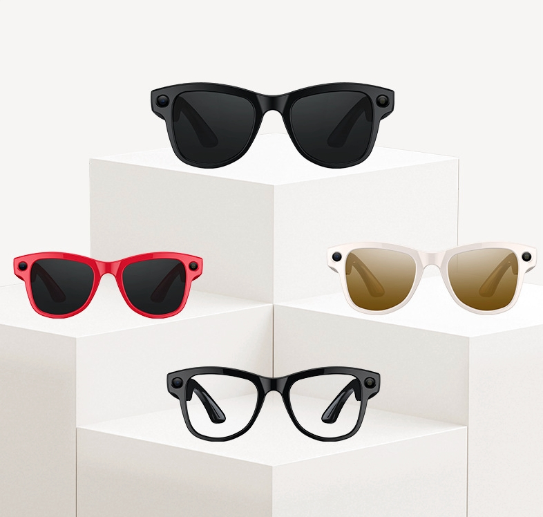 4K HD Camera Video Recording Smart Ai Glasses for M02 Ultra Bluetooth Call Voice Assistant Ai Live Translation Power Bank Charging Case