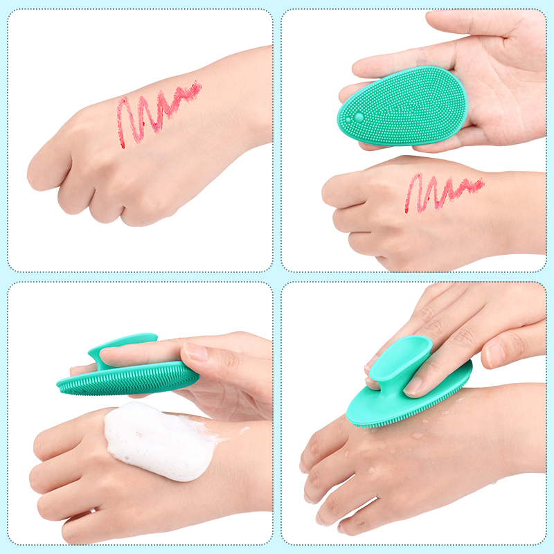 Набор из 4 силиконовых щёток для умывания лица