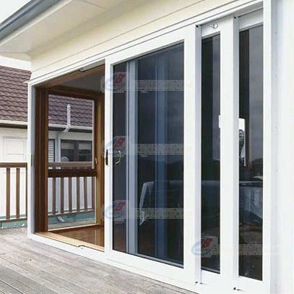 Single Glass/ Double Glass UPVC Plastic Sliding Doors China Factory