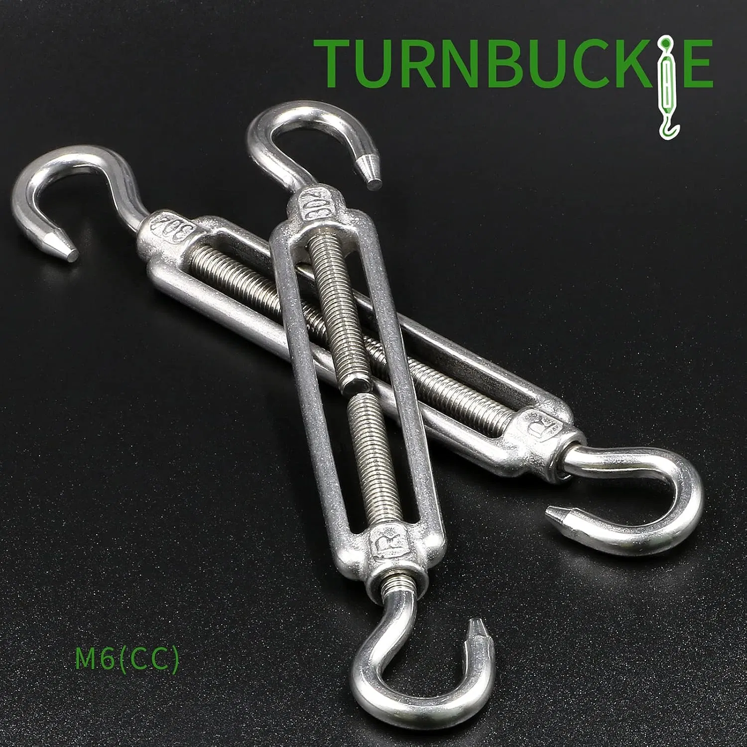 Factory Supply High Quality M6 Hook & Hook Turnbuckle 304 Stainless Steel Turnbuckle