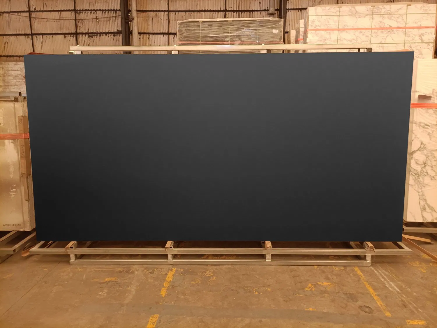 Artificial Stone Black Large Format Porcelain Slab Kitchen Top and Quartz Top