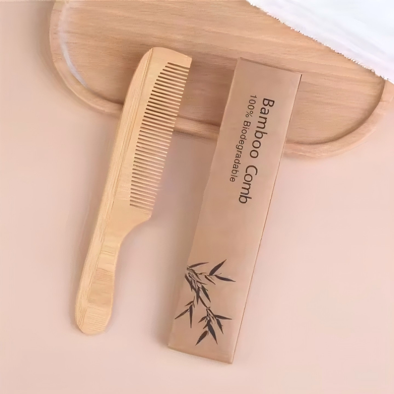 Biodegarable Hotel Natural Bamboo Comb