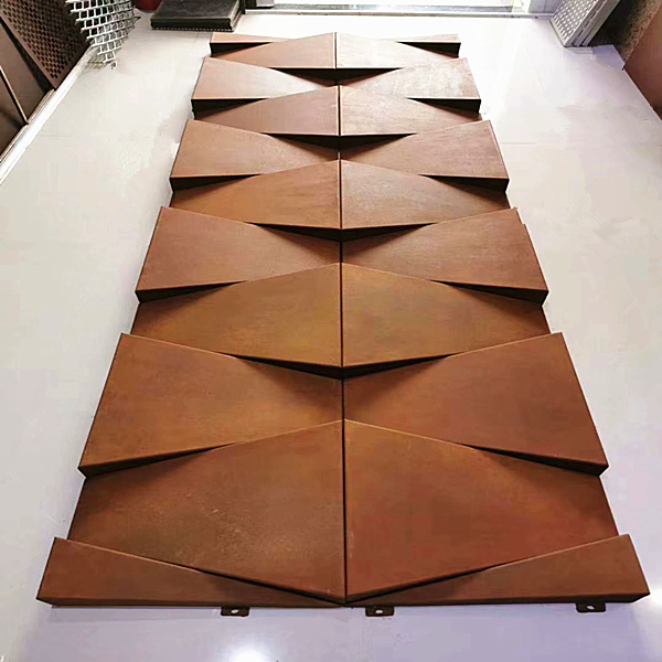 Special Design Building Material Oxidized Surface Aluminum Wall Panel for Plaza Building