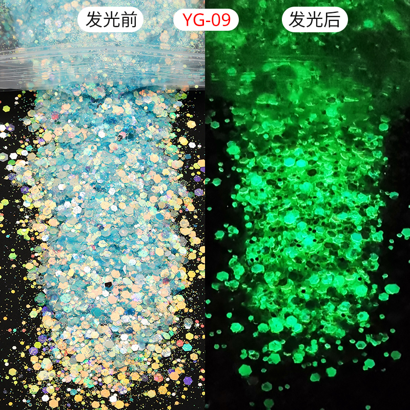 Luminous Glow in The Dark Chunky Glitter Powder