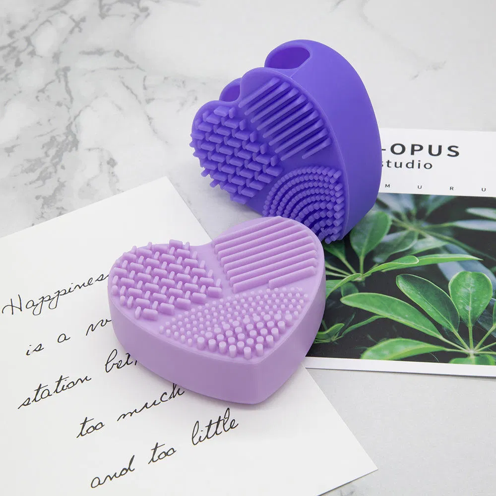 Wash Cleaning Makeup Sponge Tool Mat Wholesale Silicone Cosmetic Brush Clean Washing Pad