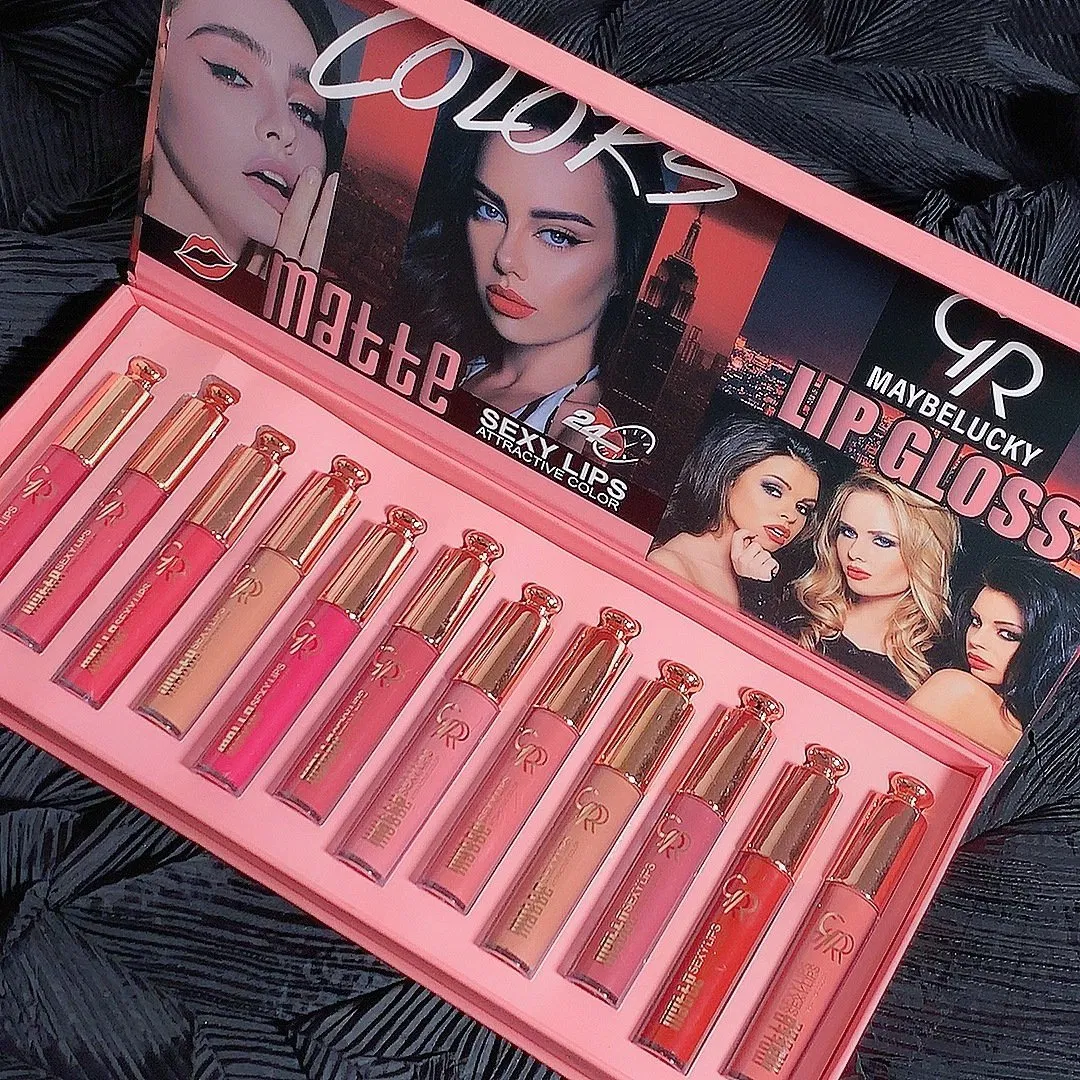 Gr12 Velour Matte Mist Finish Lip Gloss with Durable Lipstick Lip Gloss