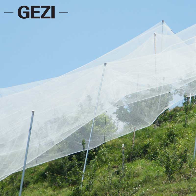 White Green Orchard HDPE UV Stabilized Durable High Strength Reusable Anti Hail Protection Guard Butterfly Mesh Net for Agriculture Fruit Trees Vineyard Garden