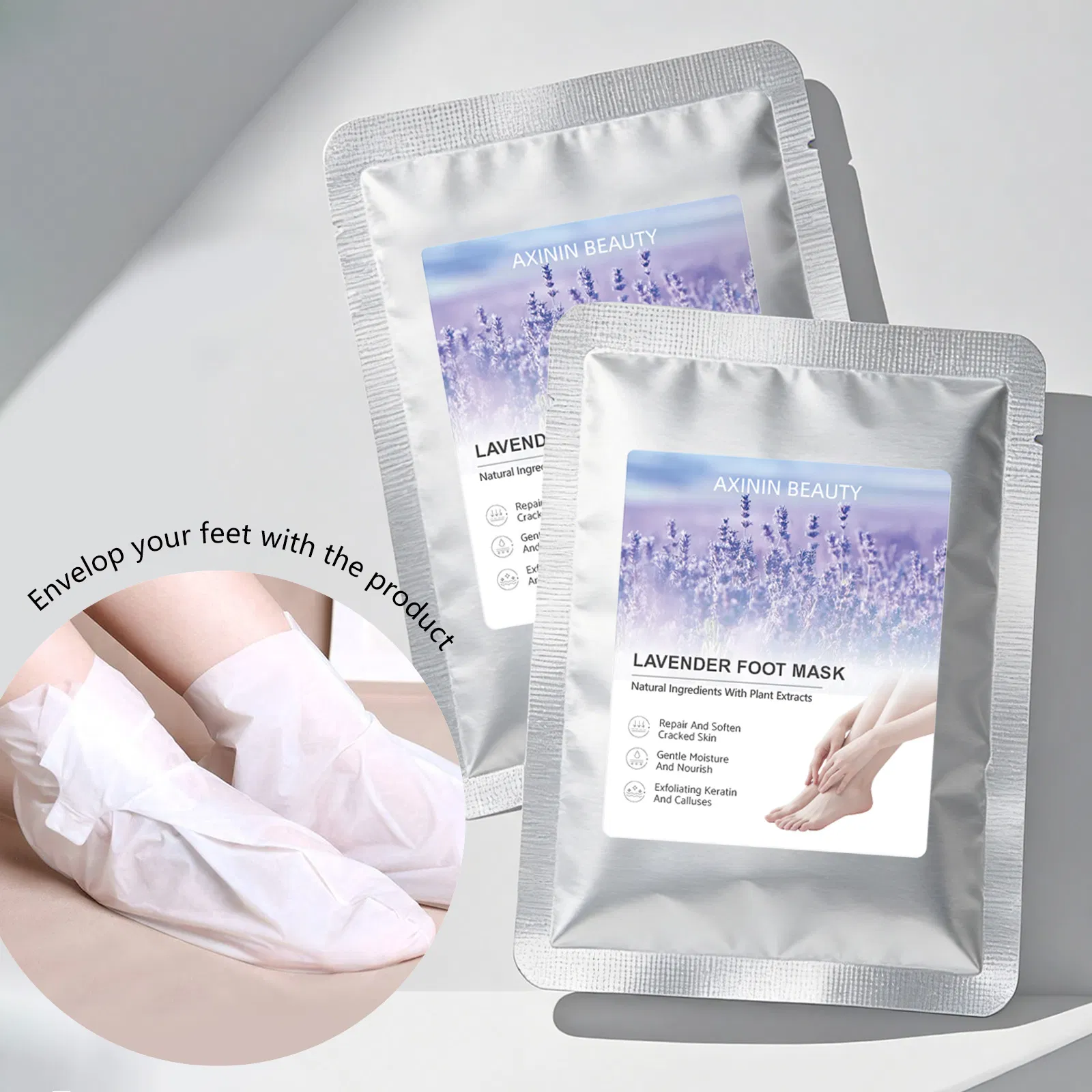 Beauty Cosmetics Skin Care Moisturizing Except Calluses Dead Skin Lavender Foot Mask