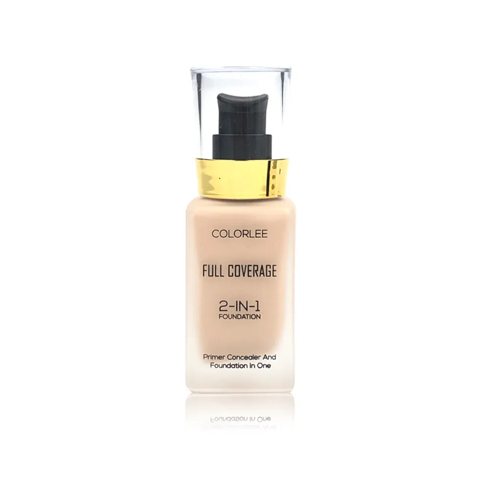 Full Coverage Long Lasting Moisturizing Foundation in Glass Bottle