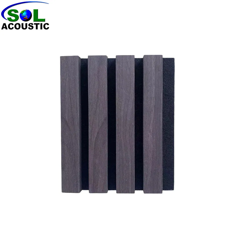 Sol Acoustic Wood Slat Acoustic Panel Soundproofing Pet Felt MDF Board