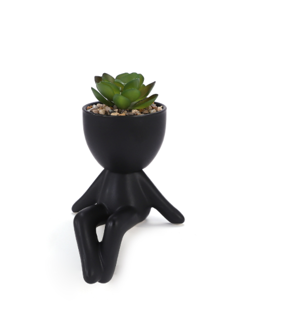 Горшки для суккулентов глазурованные Дизайн человека