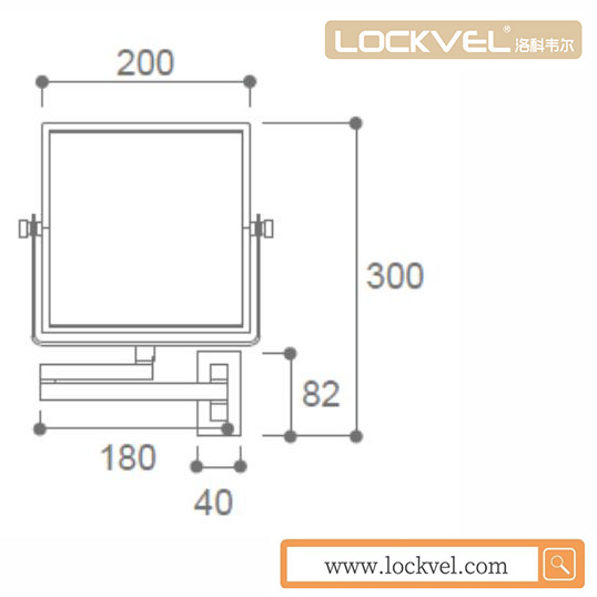 Hot Selling Makeup Mirror, Bathroom Wall-Mounted Make-up Mirror