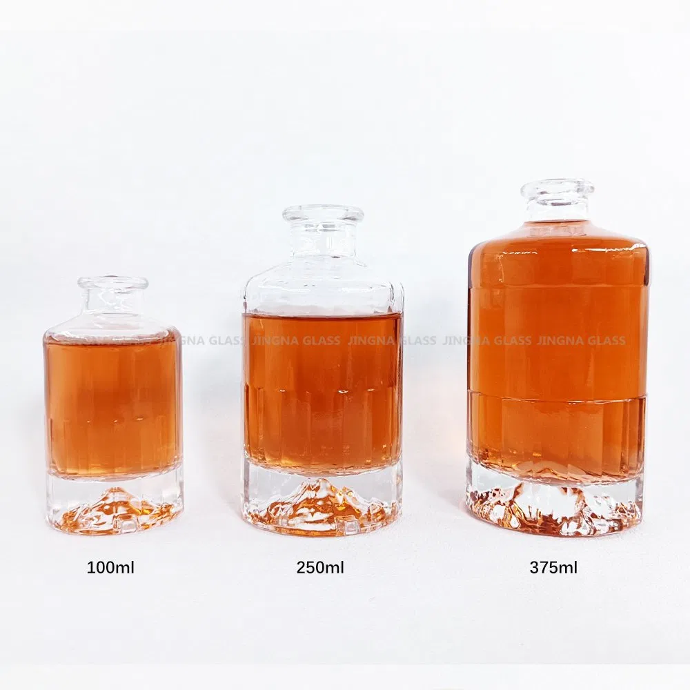 China Manufacturer Fancy Shaped Tequila Gin Vodka Whisky Glass Bottles