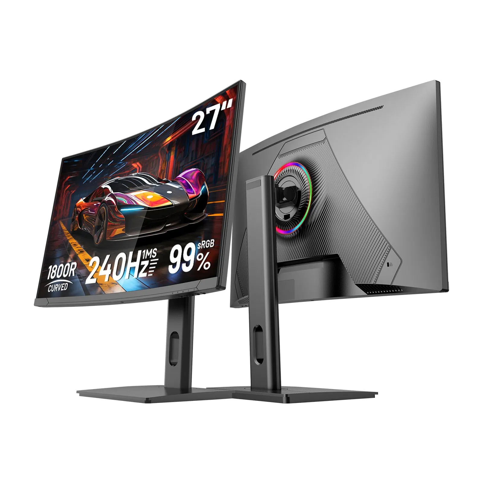 Hot 32 34 38inch 144Hz 165Hz 60Hz 240Hz LED Widescreen PC Computer Screen FHD 2K 4K Curved Gaming Monitor