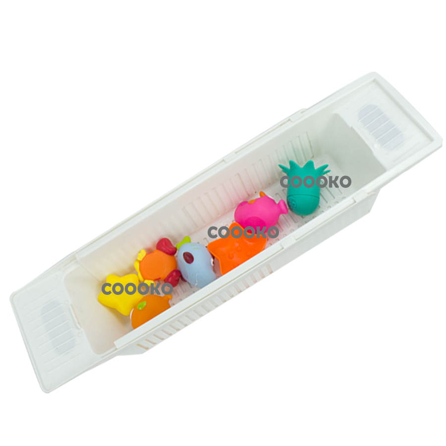 Amazon Best Selling Adjustable Extendable Bath Toy Organizer Storage Basket