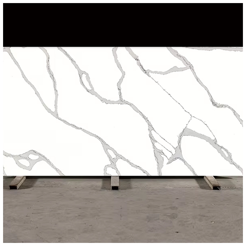 Artificial Calacatta Classique Quartz Slabs for Waterfall Countertops