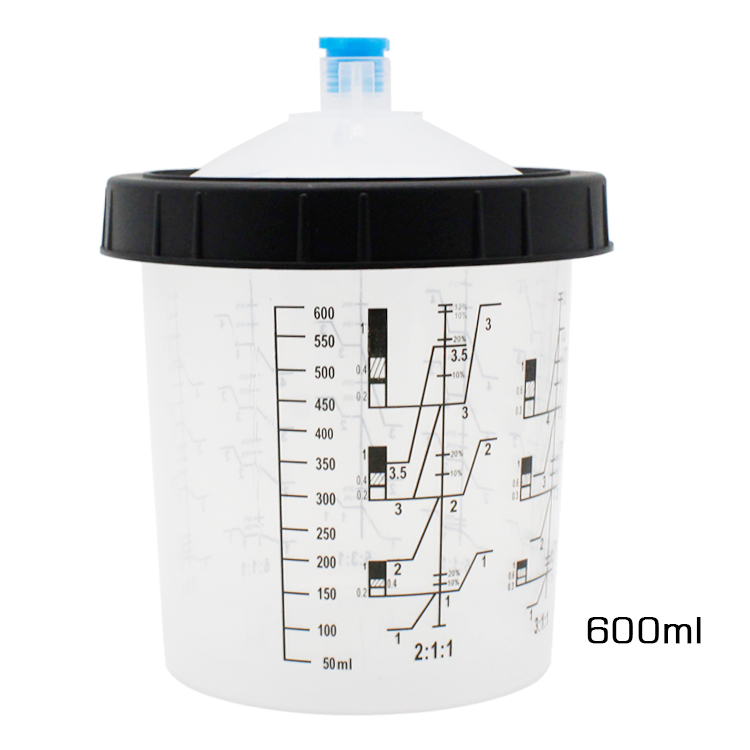 Одноразовые стаканы для смешивания краски 600 мл с крышками