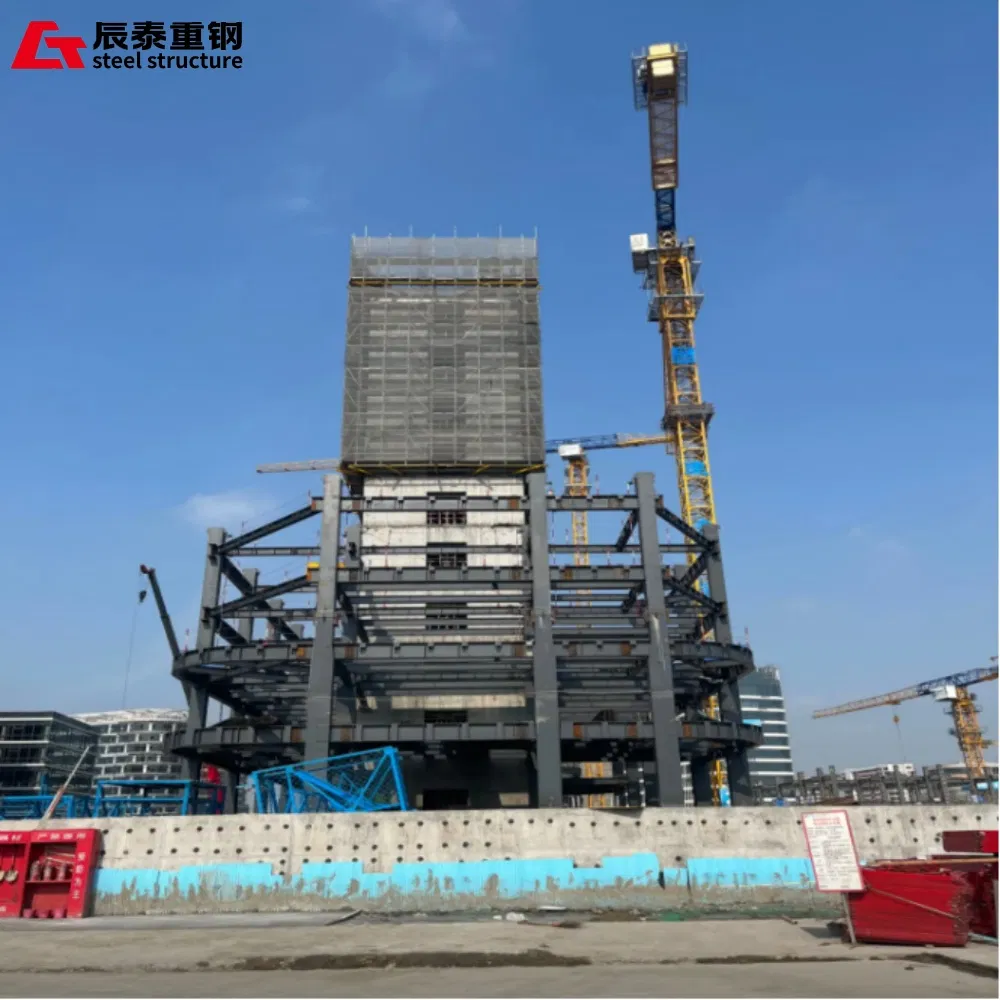 China Supplier Welded Hot Rolled Metal Steel Structure High-Rise Commercial Office Structure Building
