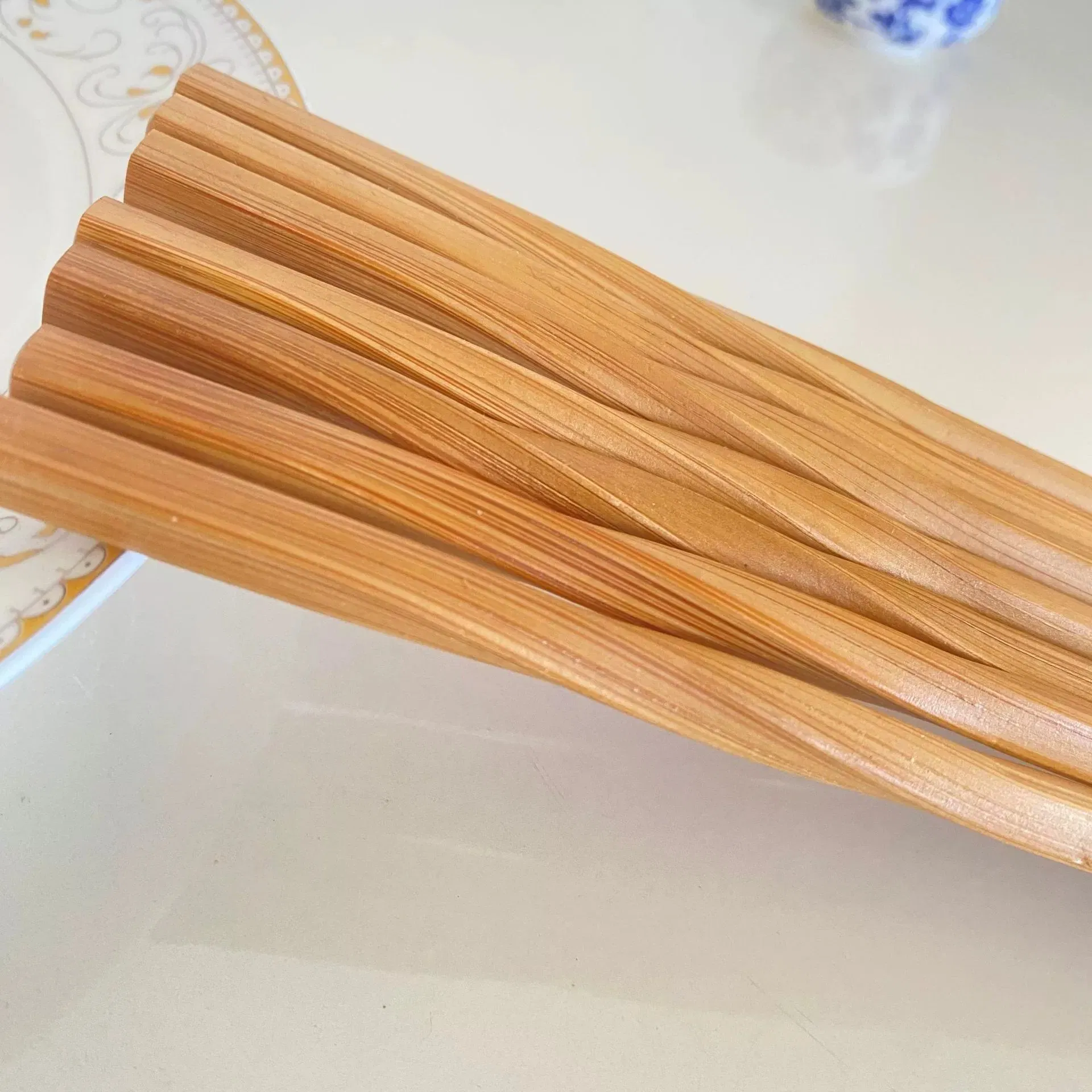 Elegant Lacquered Twisted Bamboo Chopsticks for Stylish Dining