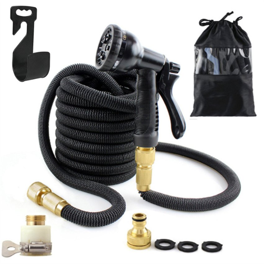 25 50 75 100FT Home Cleaning Elastic Retractable Latex Garden Snake Magic Water Irrigation Hose