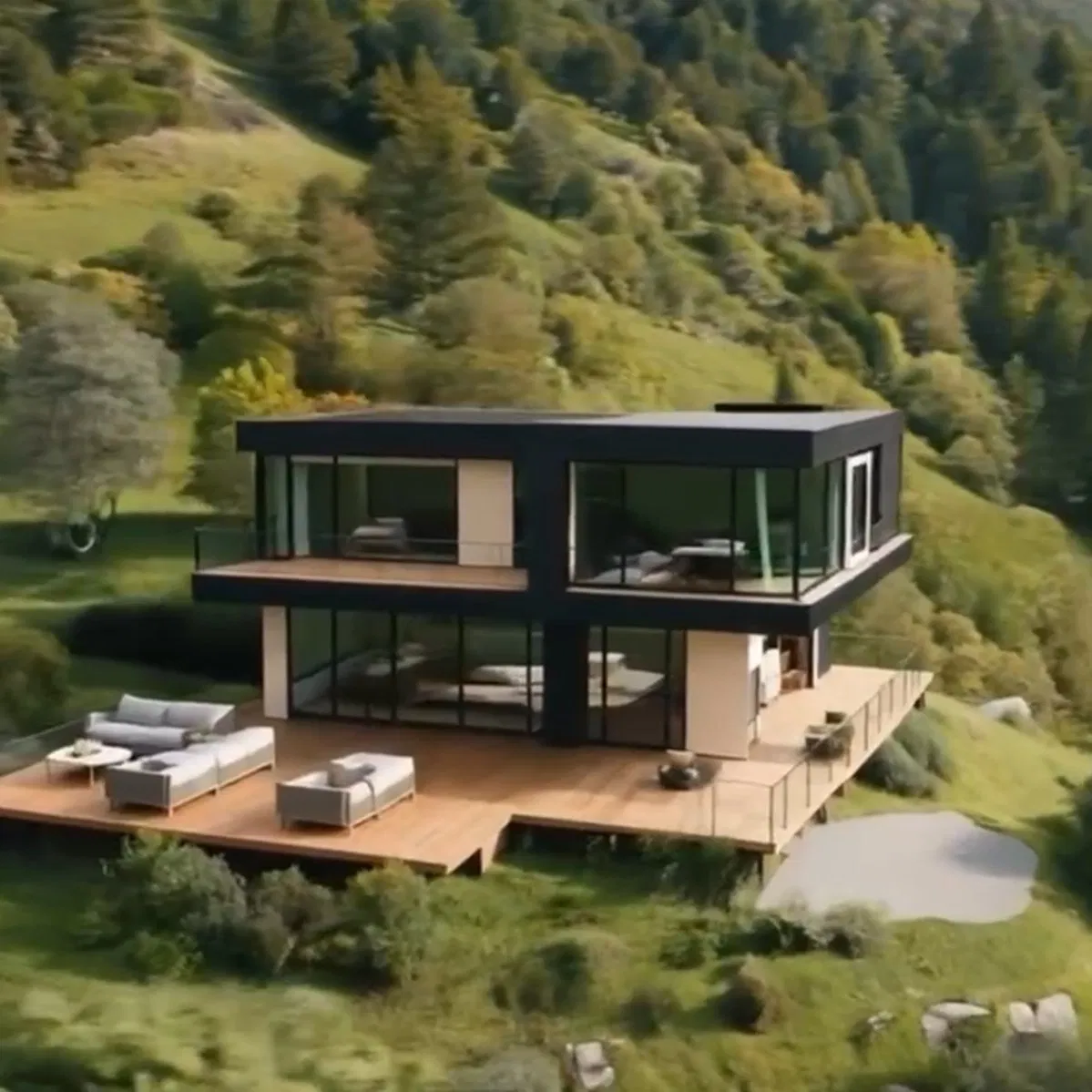 Stylish Prefabricated Steel Structure Villa for Modern Living