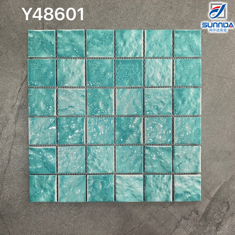 Мозаика для бассейна и ванной 97x97 мм, антискользящая