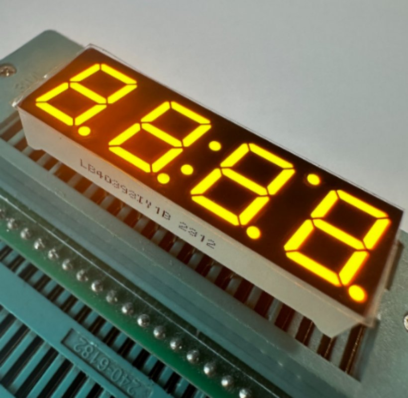 7 Segment LED Clock Display for Home Appliances and Electronics